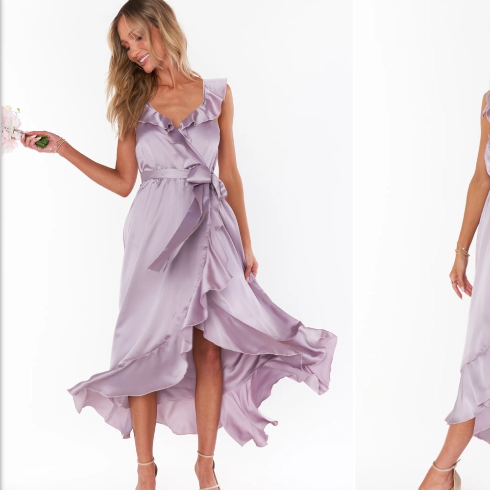 NWT Samantha Ruffle Wrap Dress